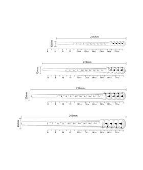Smooth Stainless Steel Urethral Sounding Rod Set