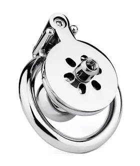 Button Hex Lock Inverted Chastity Cage