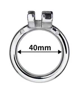 Button Key Locked Inverted Chastity Cage