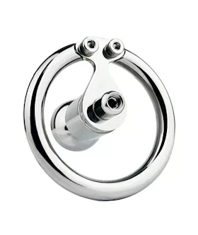 Teardrop Hex Locked Inverted Chastity Cage