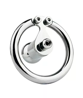 Teardrop Hex Locked Inverted Chastity Cage