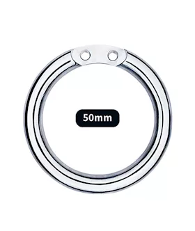 Teardrop Hex Locked Inverted Chastity Cage