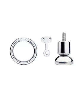 Minimal Hex Locked Inverted Chastity Cage