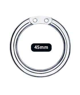 Minimal Hex Locked Inverted Chastity Cage With Dildo Attachment