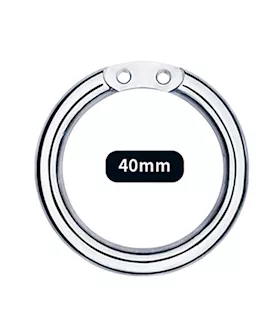 Full Circle Hex Locked Steel Inverted Chastity Cage With Dildo Attachment