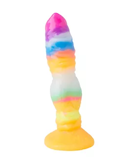 Wild Outlandish Alien Glow In The Dark Knotted Fantasy Dildo