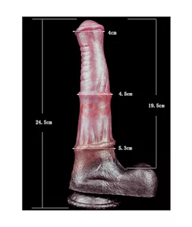 Wild Brawny Mustang Fantasy Dildo With Balls