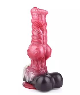 Wild Alpha Wolf Knotted Monster Dildo With Balls