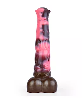 Wild Enticing Roan Thoroughbred Fantasy Dildo With Balls