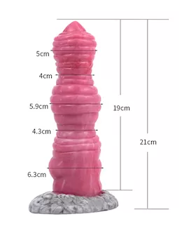 Wild Two Headed Mummy Knotted Fantasy Dildo
