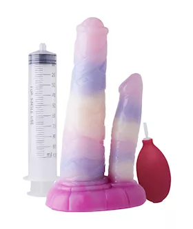 Wild Awakened Mummy Squirting Fantasy Double Dildo