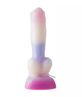 Wild Rebellious Canine Knotted Squirting Fantasy Dildo