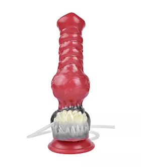 Wild Alpha Wolf Knotted Squirting Monster Dildo With Balls