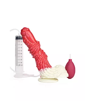 Wild Greedy Octopus Squirting Fantasy Dildo with Balls