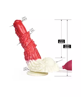 Wild Greedy Octopus Squirting Fantasy Dildo With Balls