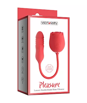 Pleasure Luxury Double-ended Suction Rose Vibrator