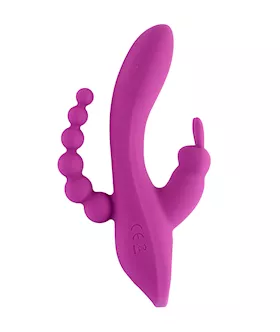 Pleasure Luxury Triple Stim Rabbit Vibrator