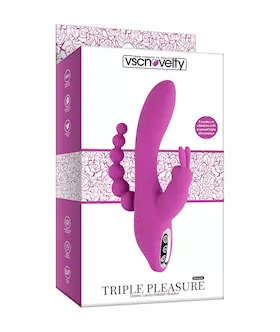 Pleasure Luxury Triple Stim Rabbit Vibrator