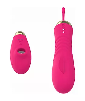 Pulsing Vibe With Sucking Remote Controller