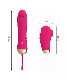 Pulsing Vibe With Sucking Remote Controller