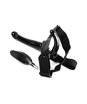 Black Magic Unisex Vibrating Strap-on Dildo