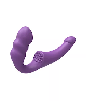 Slimline Remote Controlled Vibrating Strapless Strap-on