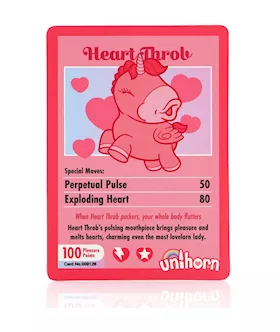 Unihorn Heart Throb Pulsing Clitoral Vibrator