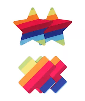 Pretty Pasties Star  Cross 2 Pair