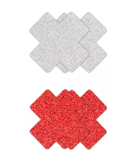 Pretty Pasties Glitter Cross 2 Pair