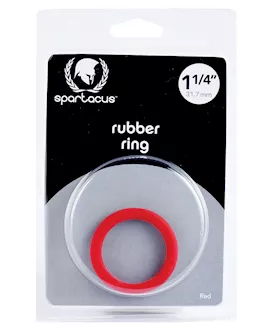 Spartacus 1.25" Rubber Cock Ring - Red