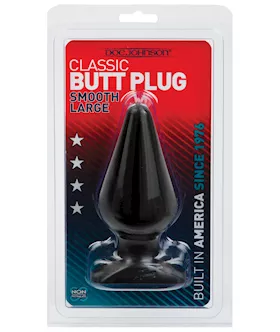 Classic Butt Plug - Large Black