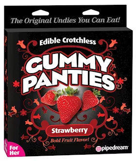 Edible Crotchless Gummy Panty - Strawberry