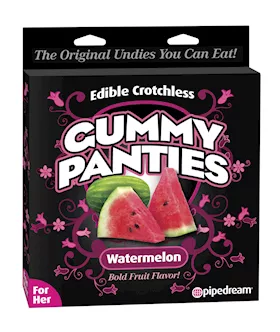 Edible Crotchless Gummy Panty - Watermelon