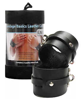 Kinklab Leather Wrist Cuffs - Black