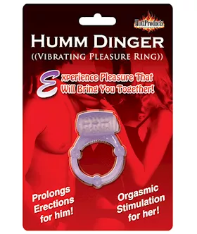 Humm Dinger Vibrating Cockring - Purple