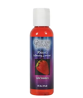 Razzels Warming Lubricant - 2 Oz Sinful Strawberry
