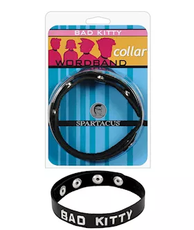 Spartacus Bad Kitty Leather Collar - Black