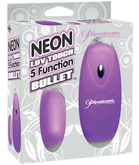 Neon Luv Touch Bullet - 5 Function Purple