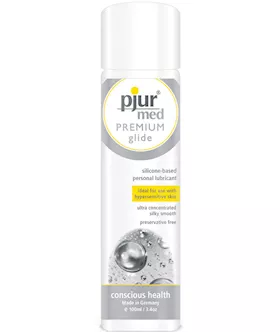 Pjur Med Premium Glide Concentrated Silicone Personal Lubricant - 100 Ml Bottle