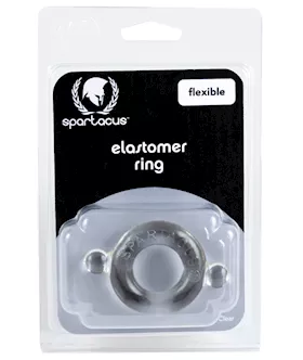 Spartacus Elastomer Cock Ring - Clear