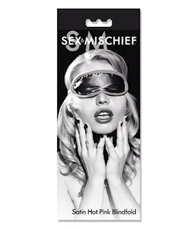 Sex & Mischief Satin Blindfold - Hot Pink
