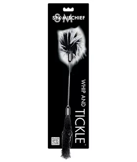 Sex & Mischief Whip & Tickle - Black/white