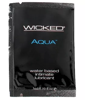 Wicked Sensual Care Aqua Water Based Lubricant - .1 Oz Fragrance Free