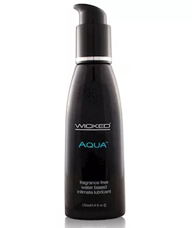 Wicked Sensual Care Aqua Water Based Lubricant - 4 Oz Fragrance Free
