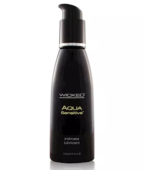 Wicked Sensual Care Hypoallergenic Aqua Sensitive Water Based Lubricant - 4 Oz Unscented