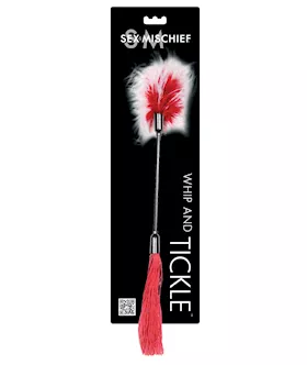 Sex & Mischief Whip & Tickle - Red/white
