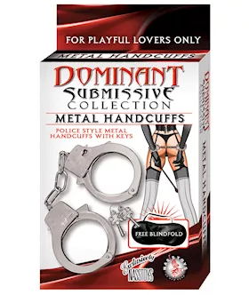Dominant Submissive Metal Handcuffs - Metal