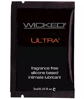 Wicked Sensual Care Ultra Silicone Based Lubricant - .1 Oz Fragrance Free