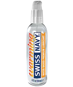 Swiss Navy Warming Water Based Lubricant - 4 Oz