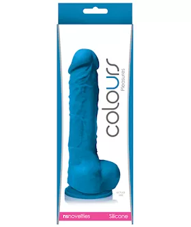 Colours Pleasures 5" Dildo W/suction Cup - Blue